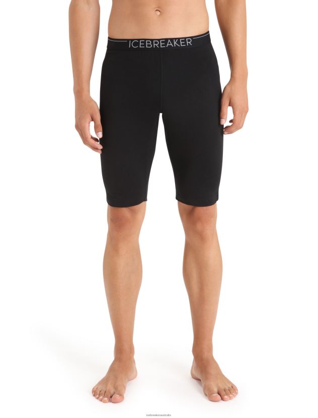 Icebreaker Men Merino 200 Oasis Thermal ShortsBlack 80BXXP186 Clothing