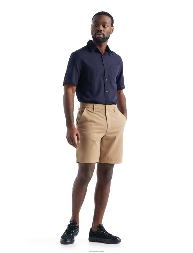 Icebreaker Men Merino Berlin ShortsSand 80BXXP481 Clothing