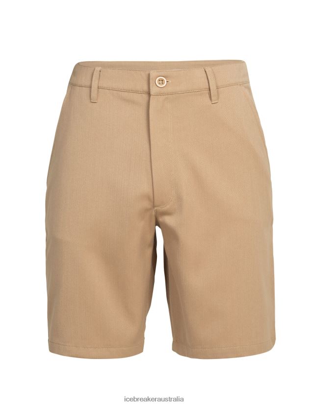 Icebreaker Men Merino Berlin ShortsSand 80BXXP481 Clothing