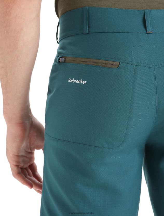 Icebreaker Men Merino Hike ShortsGreen Glory 80BXXP254 Clothing