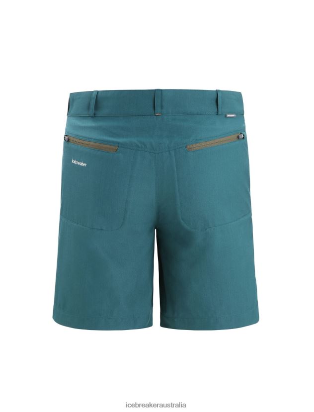 Icebreaker Men Merino Hike ShortsGreen Glory 80BXXP254 Clothing