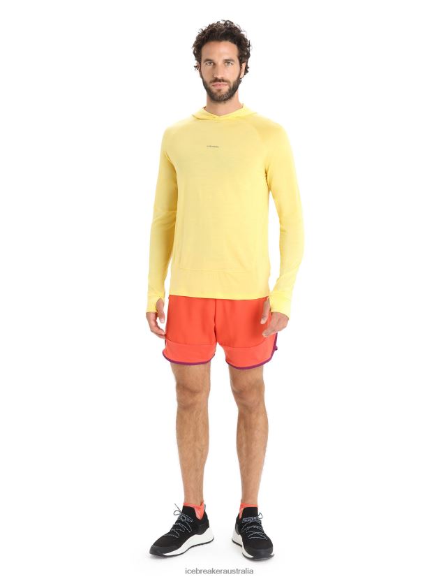 Icebreaker Men ZoneKnit Merino ShortsVibrant Earth Heather/Go Berry 80BXXP250 Clothing