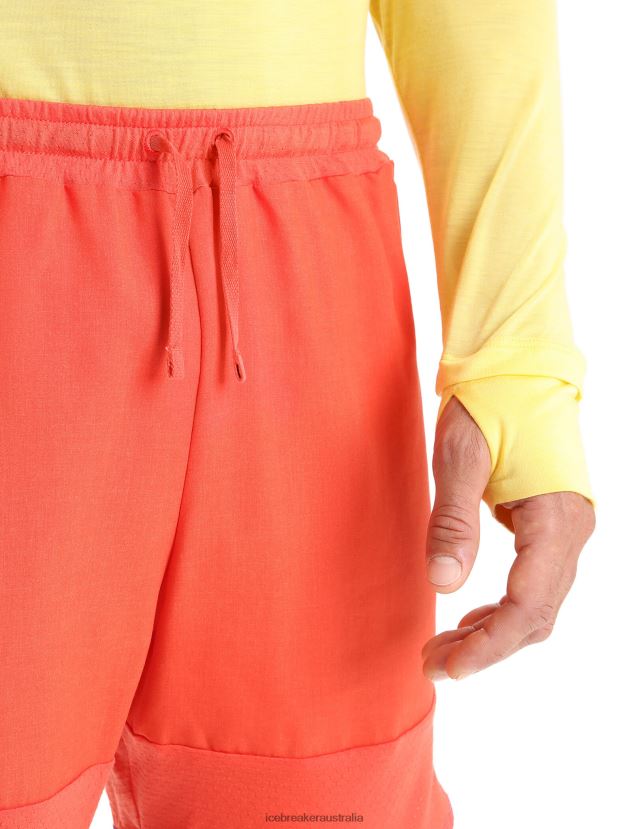 Icebreaker Men ZoneKnit Merino ShortsVibrant Earth Heather/Go Berry 80BXXP250 Clothing