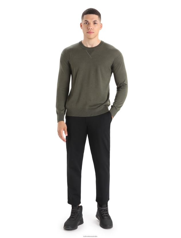 Icebreaker Men Cool-Lite Merino Nova Sweater SweatshirtLoden 80BXXP424 Clothing