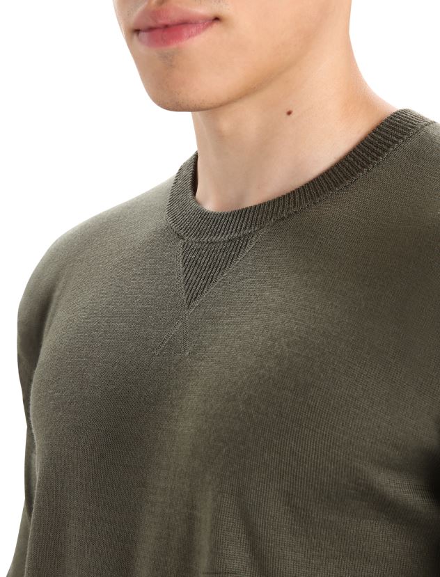 Icebreaker Men Cool-Lite Merino Nova Sweater SweatshirtLoden 80BXXP424 Clothing