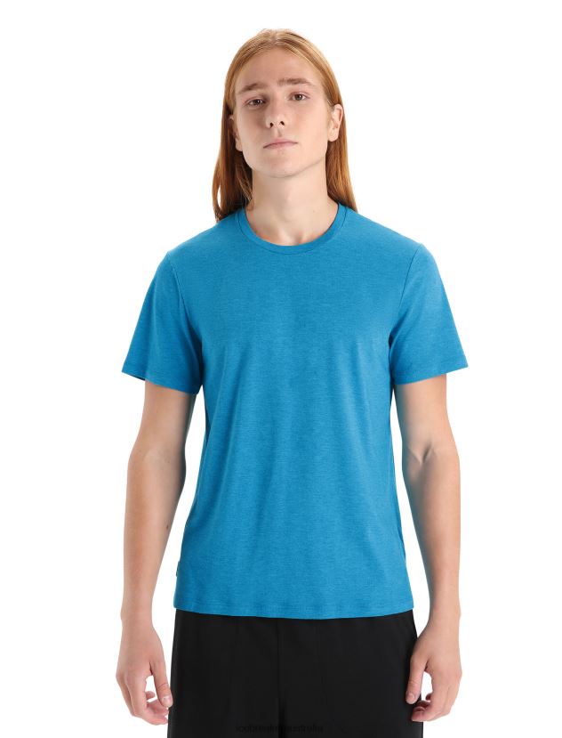 Icebreaker Men Merino Central Classic Short Sleeve T-ShirtGeo Blue 80BXXP50 Clothing