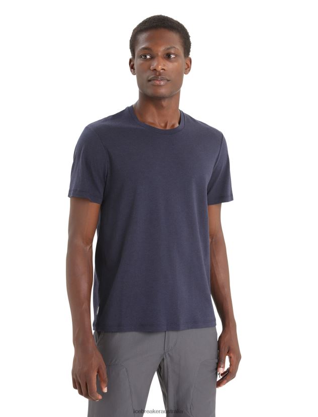 Icebreaker Men Merino Central Classic Short Sleeve T-ShirtMidnight Navy 80BXXP51 Clothing