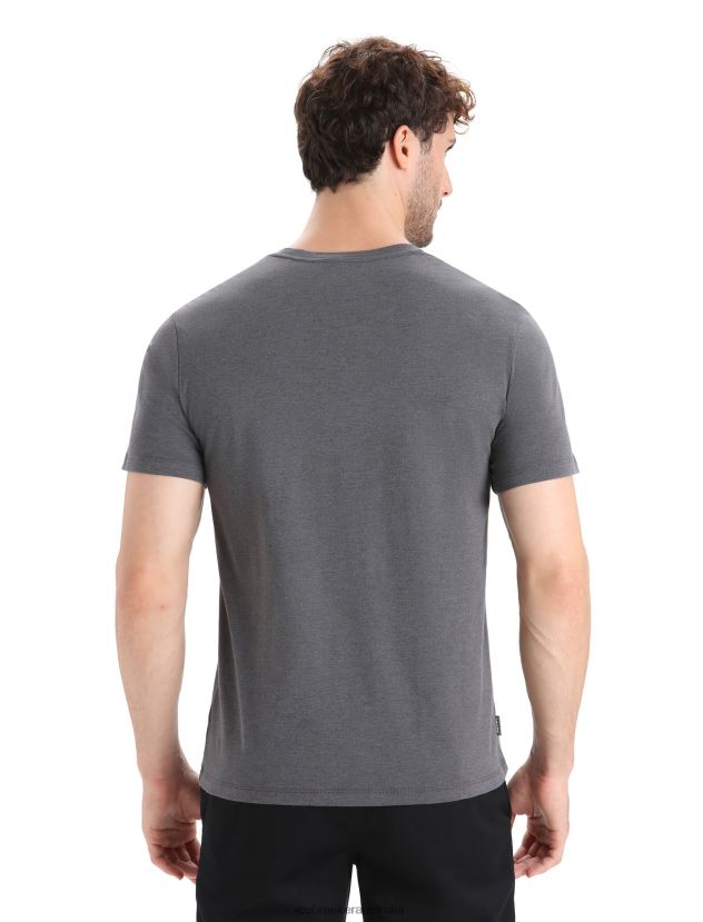 Icebreaker Men Merino Central Classic Short Sleeve T-Shirt Otter PaddleMonsoon 80BXXP62 Clothing