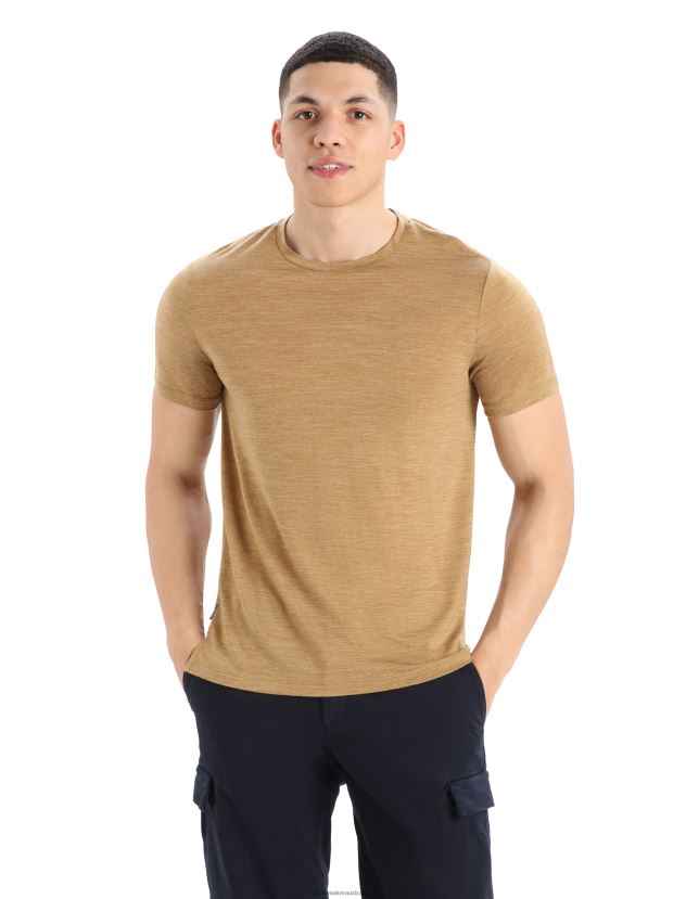 Icebreaker Men Merino Sphere II Short Sleeve T-ShirtClove Heather 80BXXP385 Clothing