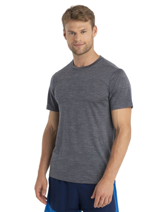 Icebreaker Men Merino Sphere II Short Sleeve T-ShirtMidnight Heather 80BXXP5 Clothing