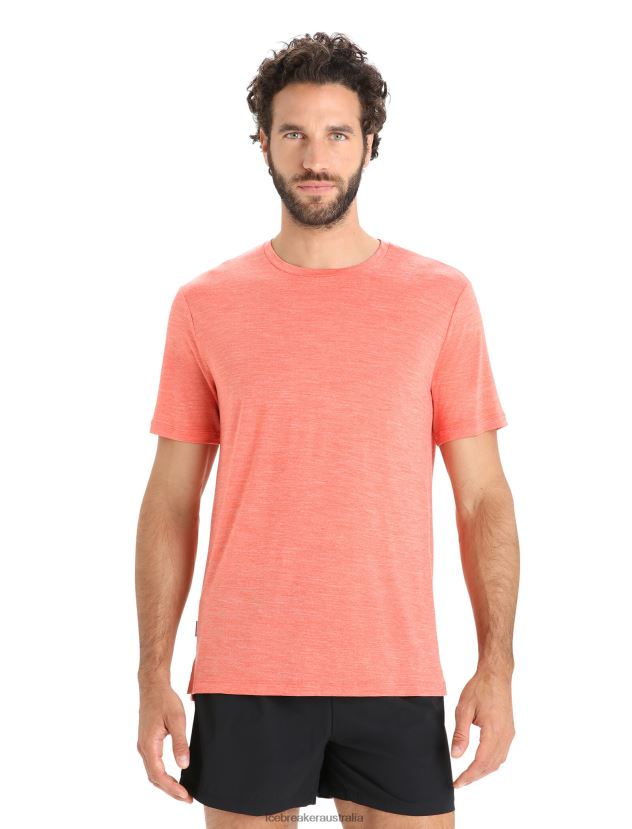 Icebreaker Men Merino Sphere II Short Sleeve T-ShirtVibrant Earth Heather 80BXXP8 Clothing