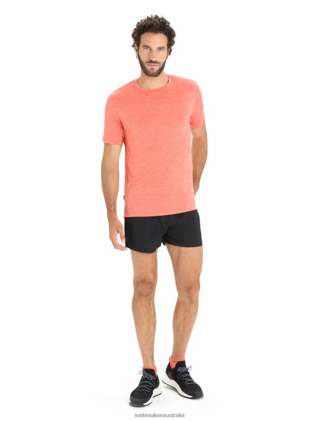 Icebreaker Men Merino Sphere II Short Sleeve T-ShirtVibrant Earth Heather 80BXXP8 Clothing