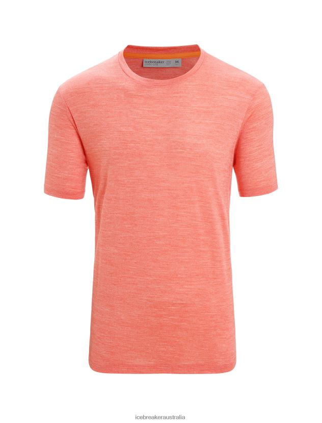 Icebreaker Men Merino Sphere II Short Sleeve T-ShirtVibrant Earth Heather 80BXXP8 Clothing