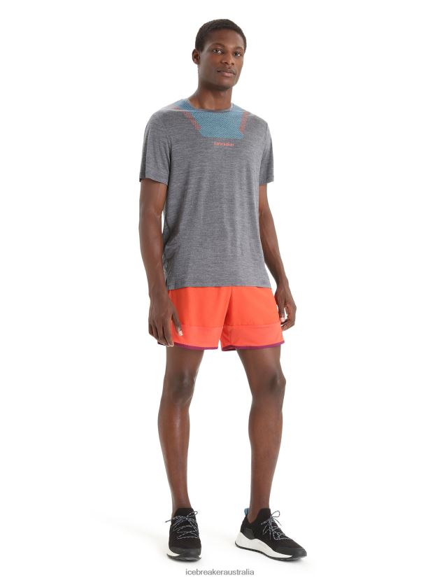 Icebreaker Men Merino Sphere II Short Sleeve T-Shirt HittMidnight Navy Heather 80BXXP85 Clothing