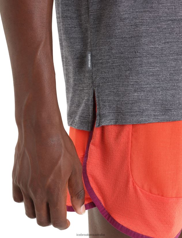 Icebreaker Men Merino Sphere II Short Sleeve T-Shirt HittMidnight Navy Heather 80BXXP85 Clothing