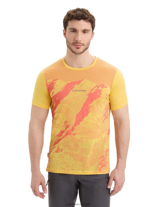 Icebreaker Men Merino Sphere II Short Sleeve T-Shirt TrailSummer 80BXXP44 Clothing