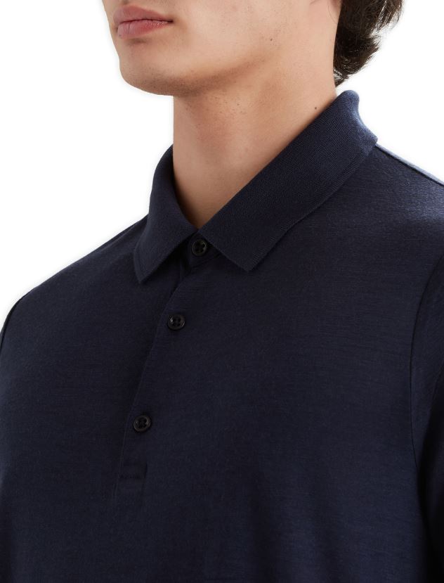 Icebreaker Men Merino Tech Lite II Short Sleeve PoloMidnight Navy 80BXXP41 Clothing