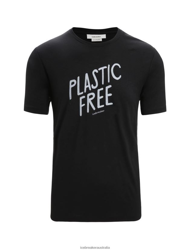 Icebreaker Men Merino Tech Lite II Short Sleeve T-Shirt NaturalBlack 80BXXP92 Clothing