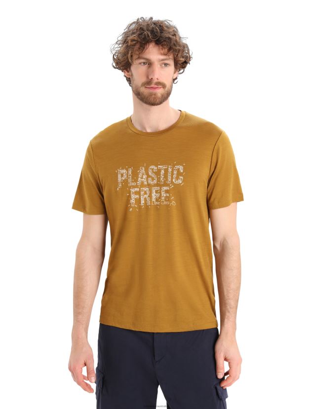 Icebreaker Men Merino Tech Lite II Short Sleeve T-Shirt Plastic FreeClove 80BXXP421 Clothing