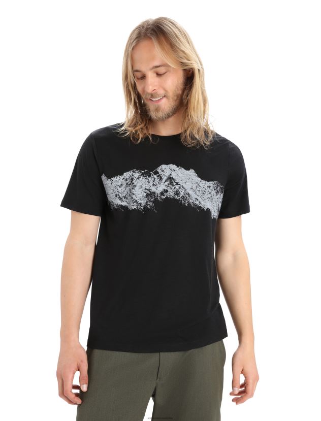 Icebreaker Men Merino Tech Lite II Short Sleeve T-Shirt Remarkable RangeBlack 80BXXP411 Clothing