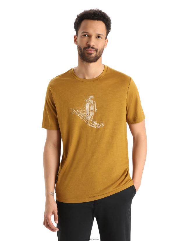 Icebreaker Men Merino Tech Lite II Short Sleeve T-Shirt Skiing YetiClove 80BXXP363 Clothing