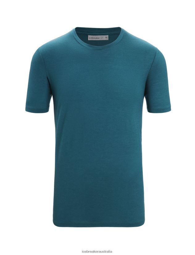 Icebreaker Men Merino Tech Lite II Short Sleeve TeeGreen Glory 80BXXP29 Clothing