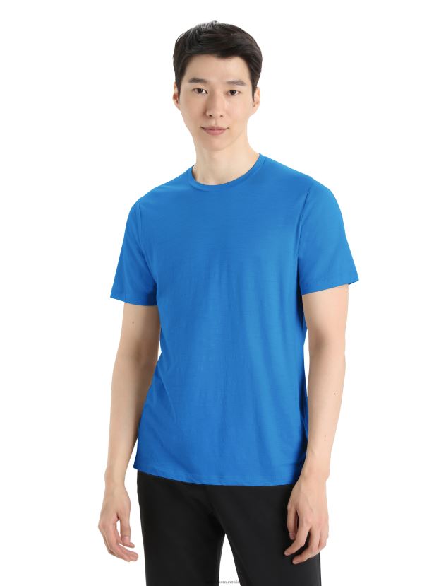 Icebreaker Men Merino Tech Lite II Short Sleeve TeeLazurite 80BXXP26 Clothing