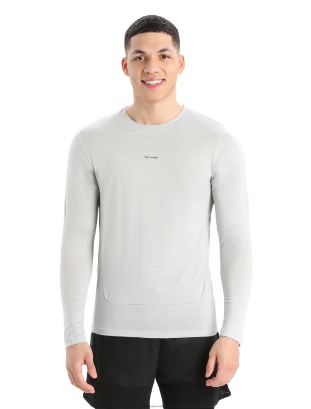 Icebreaker Men ZoneKnit Merino Long Sleeve T-ShirtEther 80BXXP438 Clothing