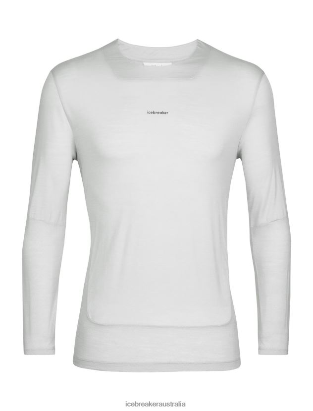 Icebreaker Men ZoneKnit Merino Long Sleeve T-ShirtEther 80BXXP438 Clothing