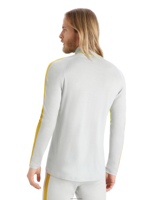 Icebreaker Men Merino 200 Sonebula Long Sleeve High Neck Thermal TopEther/Shine 80BXXP416 Clothing