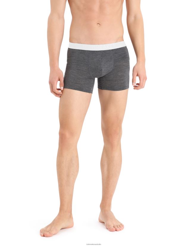 Icebreaker Men Cool-Lite Merino Anatomica BoxersMonsoon Heather 80BXXP103 Clothing