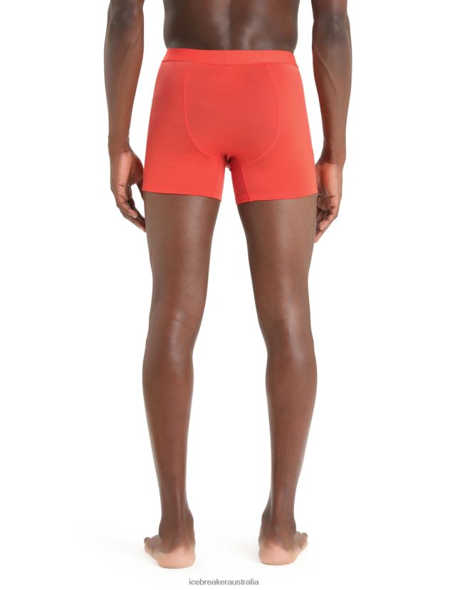 Icebreaker Men Cool-Lite Merino Anatomica BoxersVibrant Earth 80BXXP105 Clothing