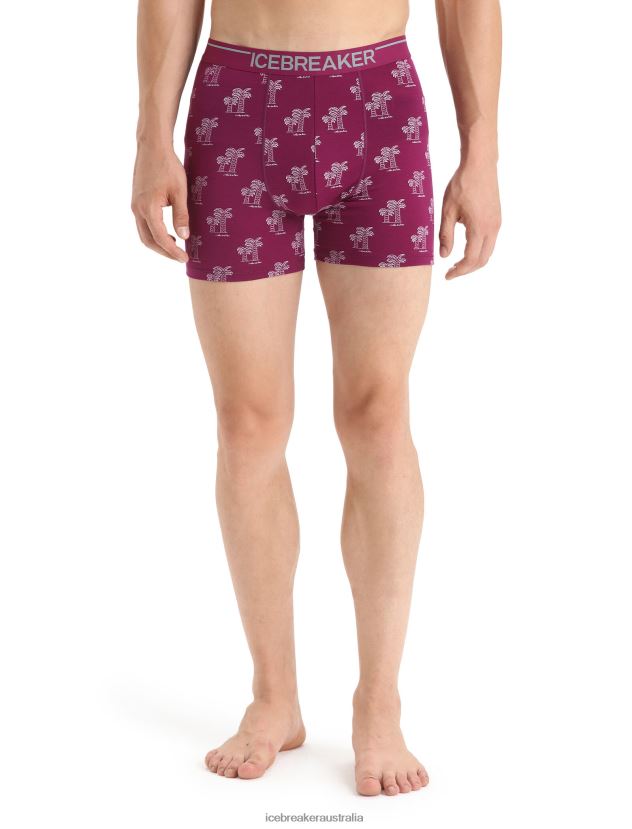 Icebreaker Men Merino Anatomica BoxersGo Berry 80BXXP113 Clothing