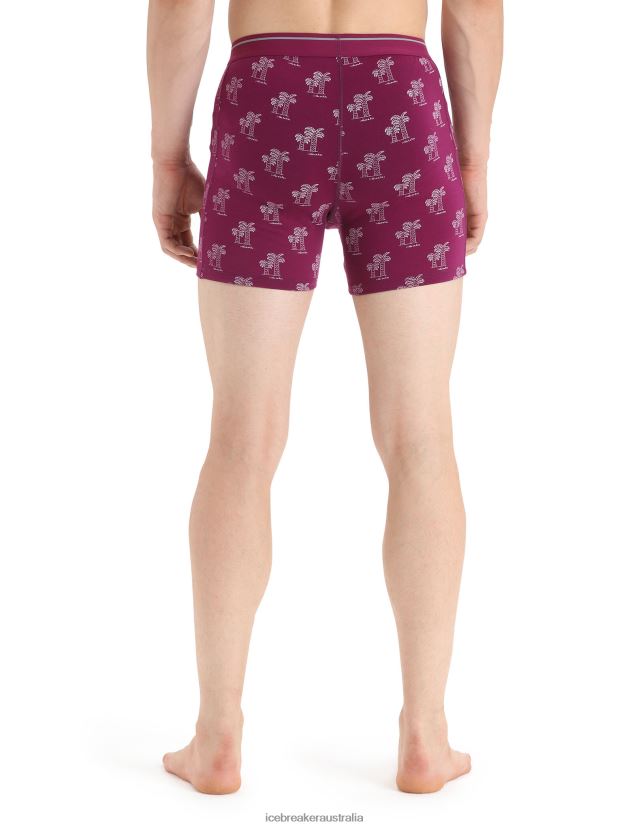 Icebreaker Men Merino Anatomica BoxersGo Berry 80BXXP113 Clothing