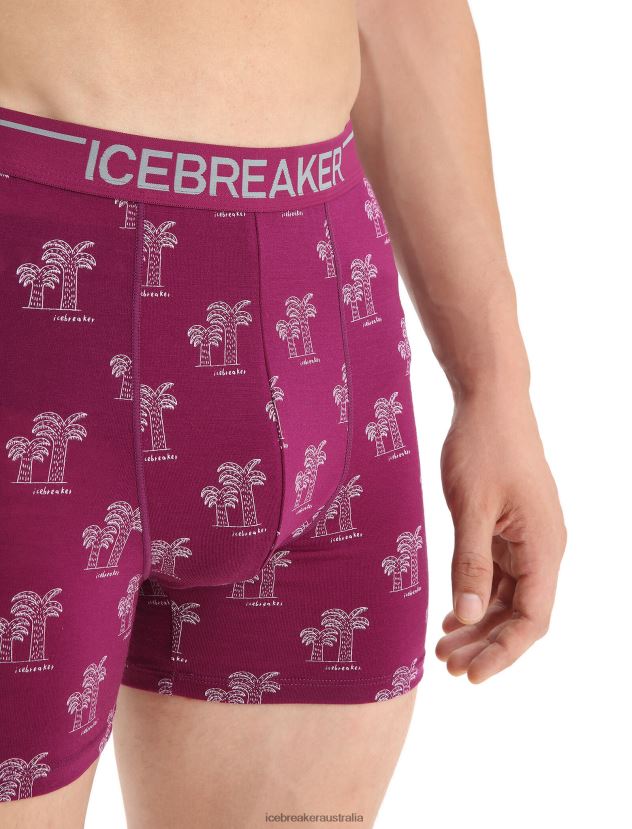Icebreaker Men Merino Anatomica BoxersGo Berry 80BXXP113 Clothing