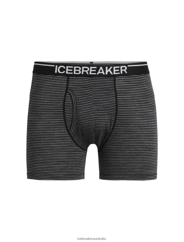 Icebreaker Men Merino Anatomica Boxers With FlyGritstone Heather 80BXXP97 Clothing