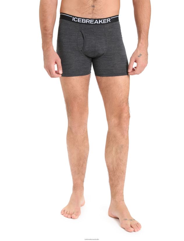 Icebreaker Men Merino Anatomica Boxers With FlyJet Heather 80BXXP95 Clothing