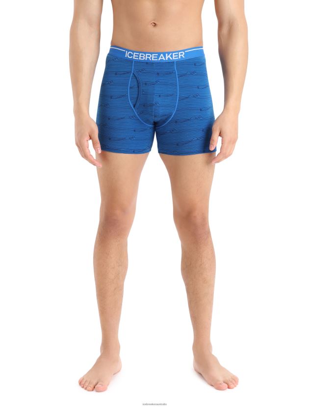 Icebreaker Men Merino Anatomica Boxers With FlyLazurite/Midnight Navy 80BXXP99 Clothing