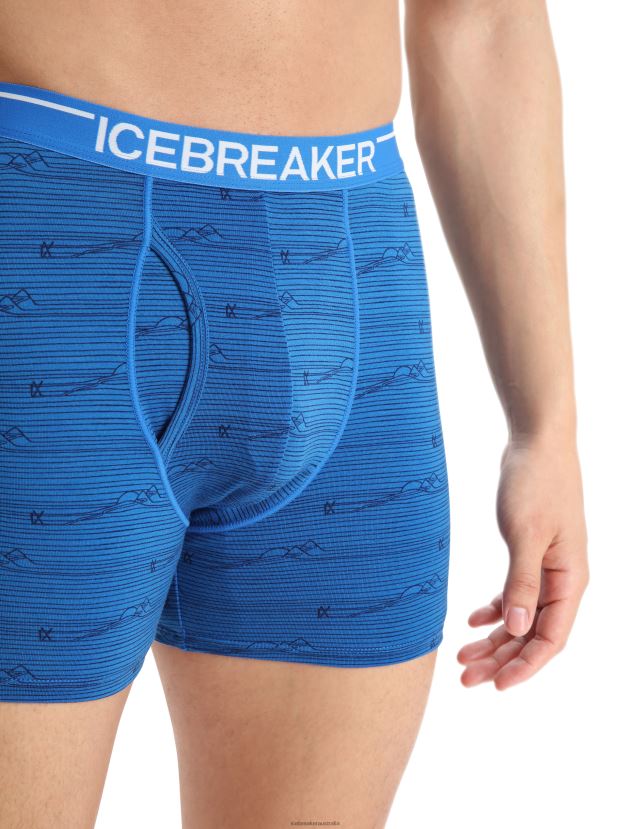 Icebreaker Men Merino Anatomica Boxers With FlyLazurite/Midnight Navy 80BXXP99 Clothing