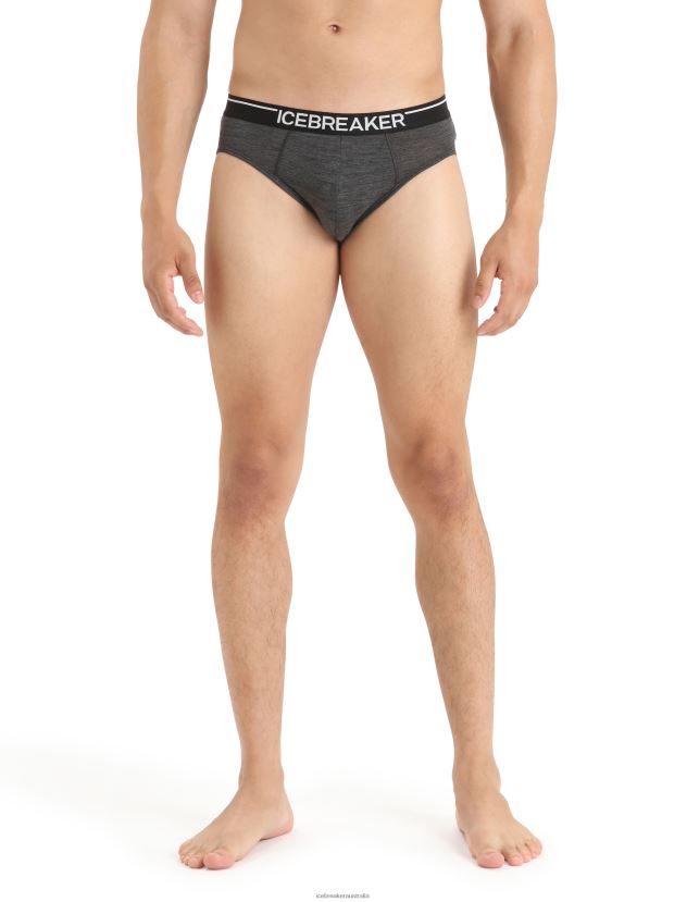 Icebreaker Men Merino Anatomica BriefsJet Heather 80BXXP120 Clothing
