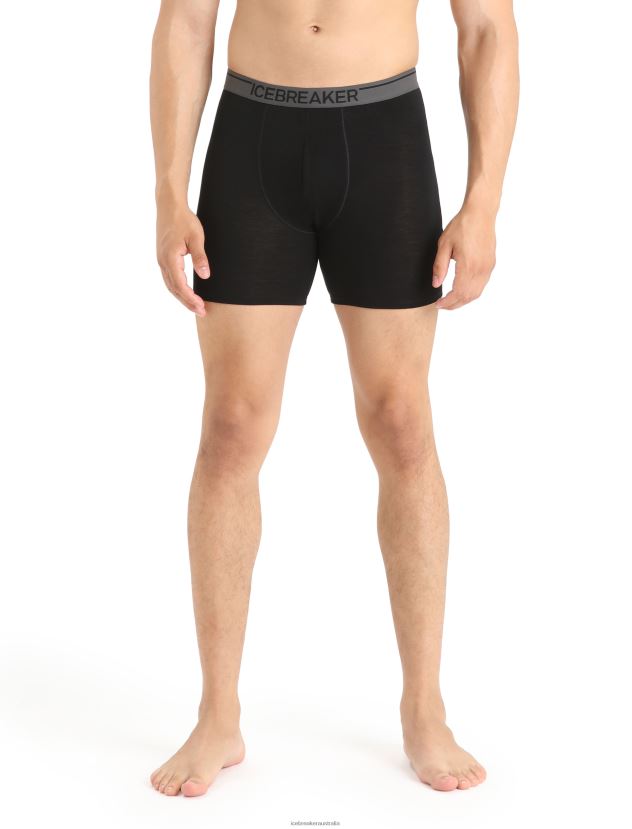 Icebreaker Men Merino Anatomica Long BoxersBlack 80BXXP131 Clothing