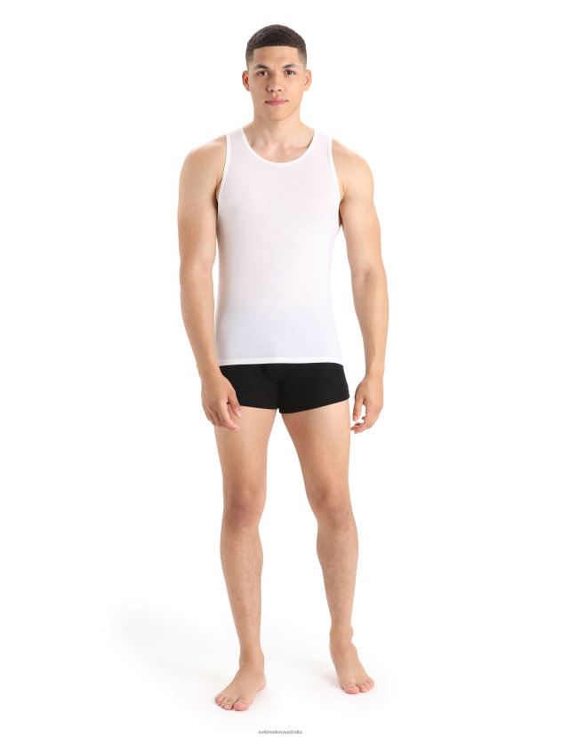 Icebreaker Men Merino Anatomica Tank TopSnow 80BXXP126 Clothing