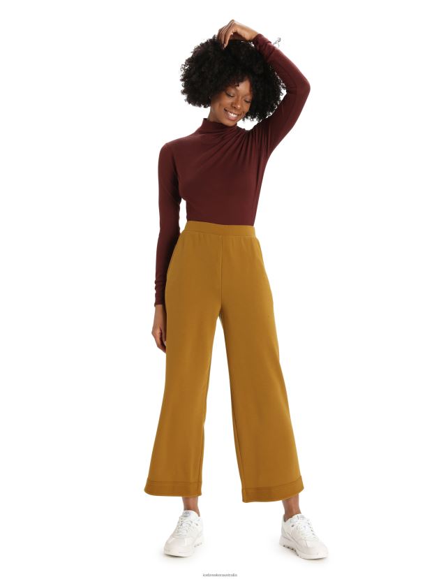 Icebreaker Women Merino Queens Long Sleeve High Neck BodysuitEspresso 80BXXP915 Clothing
