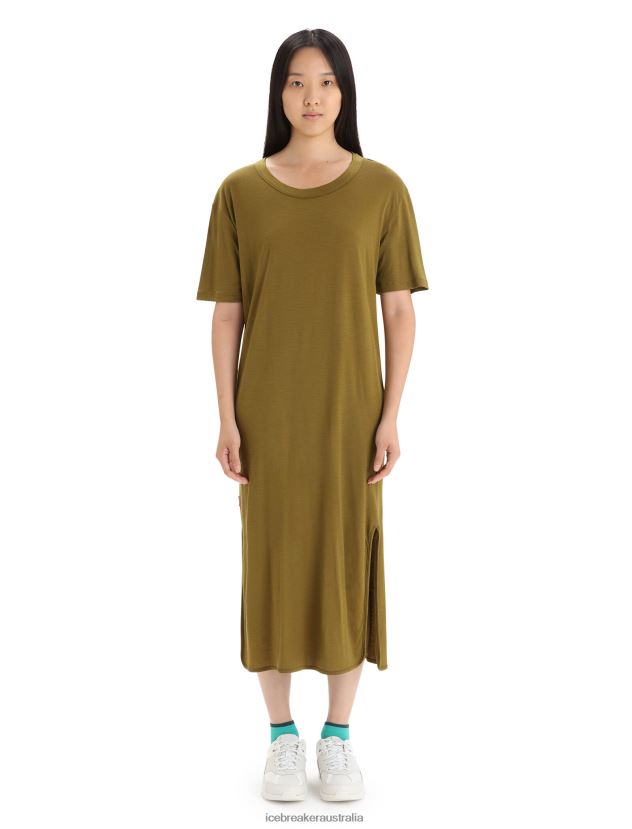 Icebreaker Women Merino Granary DressAlgae 80BXXP726 Clothing