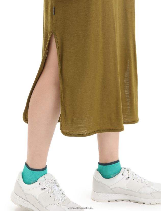 Icebreaker Women Merino Granary DressAlgae 80BXXP726 Clothing