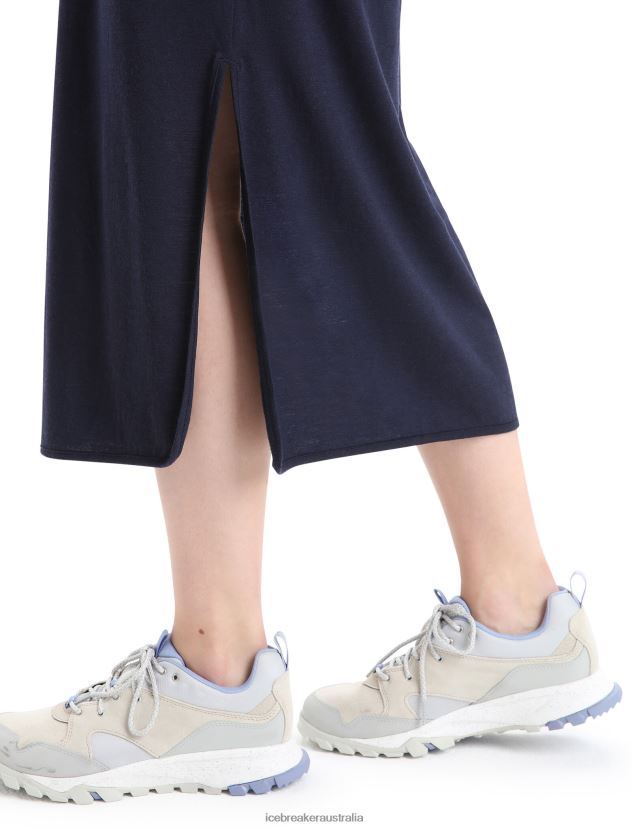 Icebreaker Women Merino Granary DressMidnight Navy 80BXXP727 Clothing