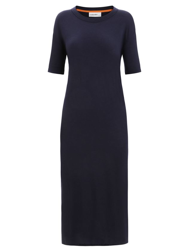 Icebreaker Women Merino Granary DressMidnight Navy 80BXXP727 Clothing