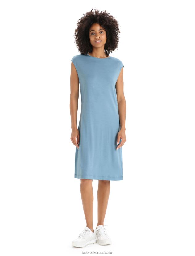 Icebreaker Women Merino Granary Sleeveless DressAstral Blue 80BXXP728 Clothing