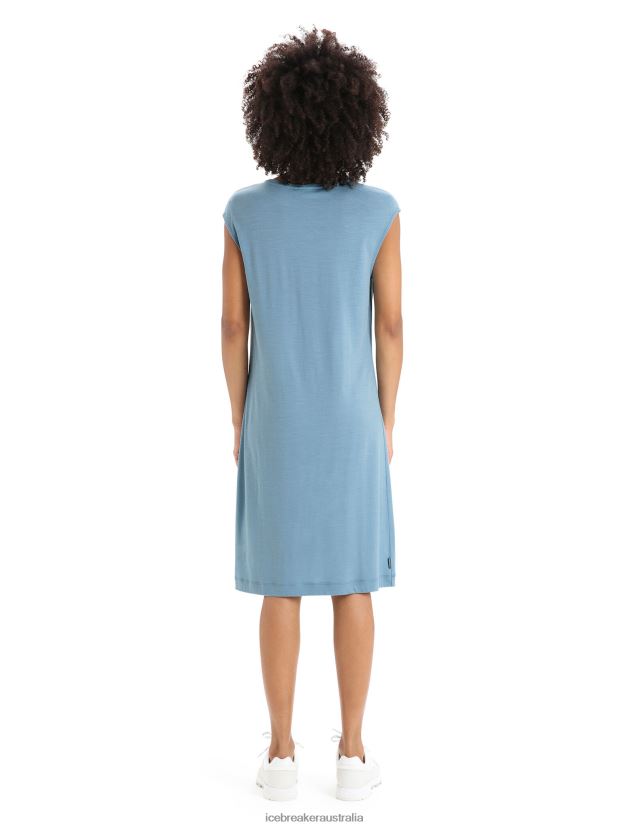 Icebreaker Women Merino Granary Sleeveless DressAstral Blue 80BXXP728 Clothing