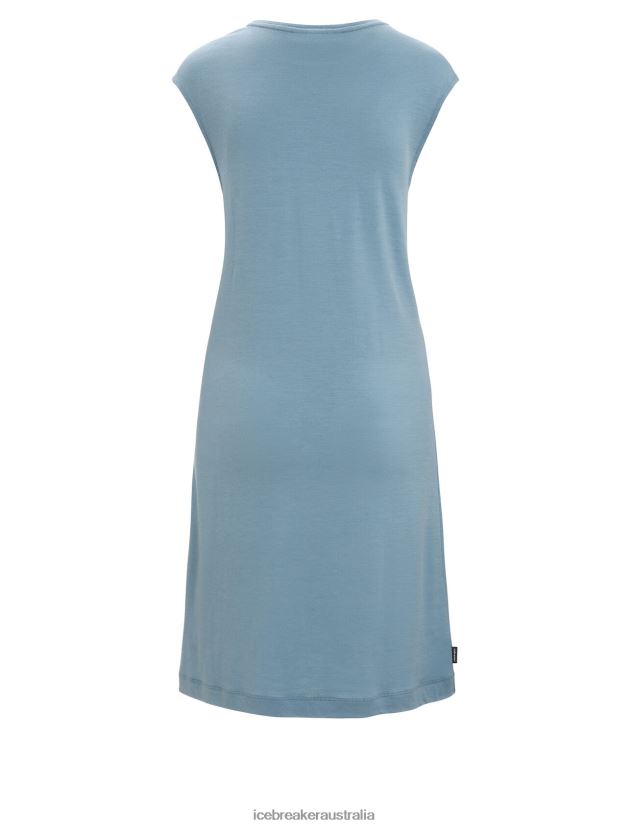 Icebreaker Women Merino Granary Sleeveless DressAstral Blue 80BXXP728 Clothing